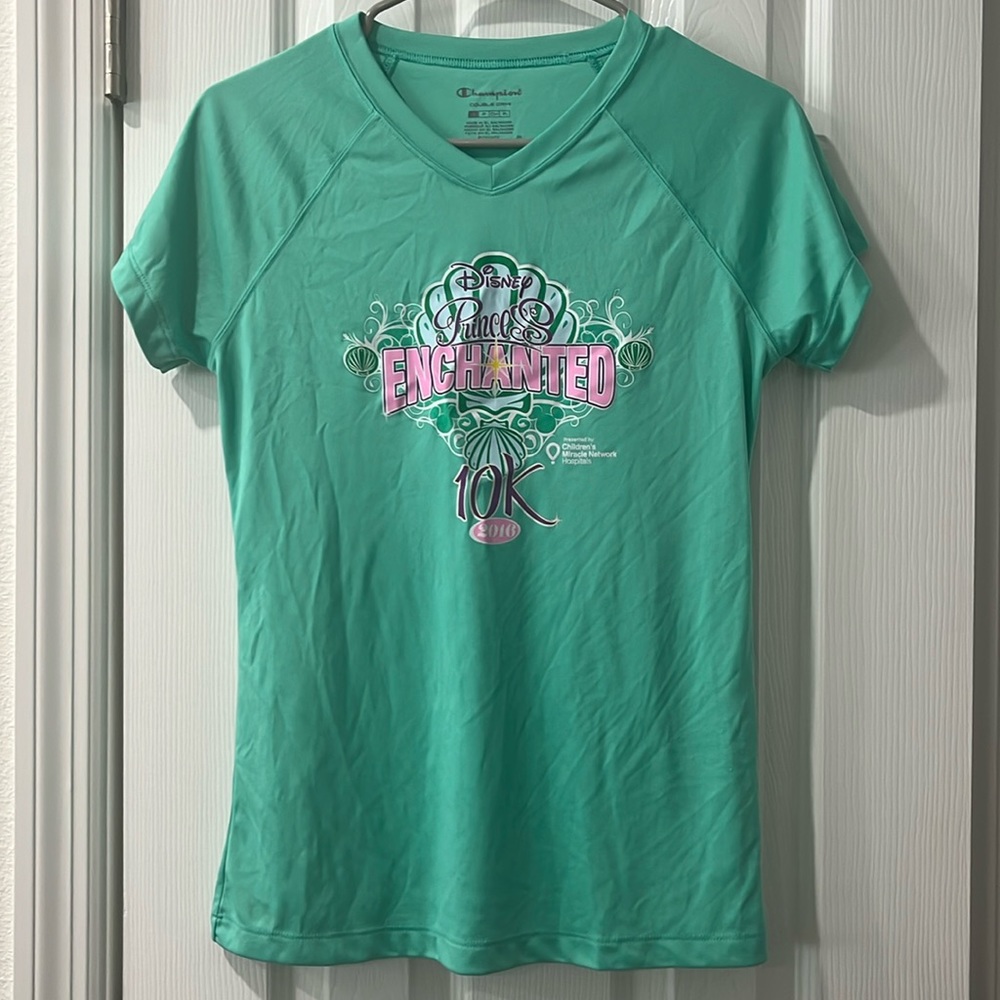 Disney Princess Enchanted 10k 2016 green shirt size small